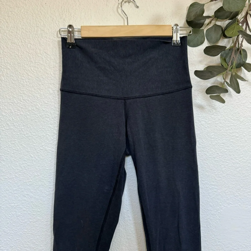 Lululemon- Heathered Navy/Grey High Rise Leggings